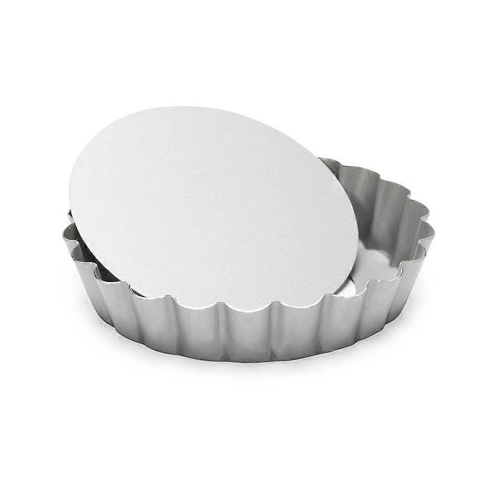 Patisse mini quiche pan with removable bottom 10cm Silver-top P03543