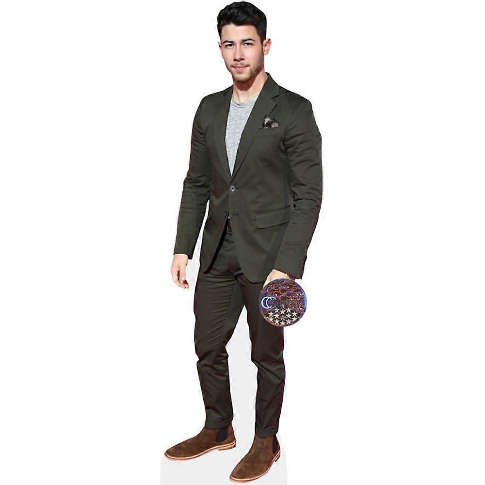 Nick Jonas (Green Suit) Cardboard Cutout (life size OR mini size). Standee. Stand Up.