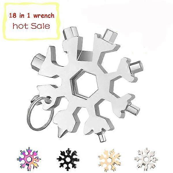 18 in 1 combinatie multifunctionele sneeuwvlokschroevendraaier sneeuwvloksleutel gereedschap