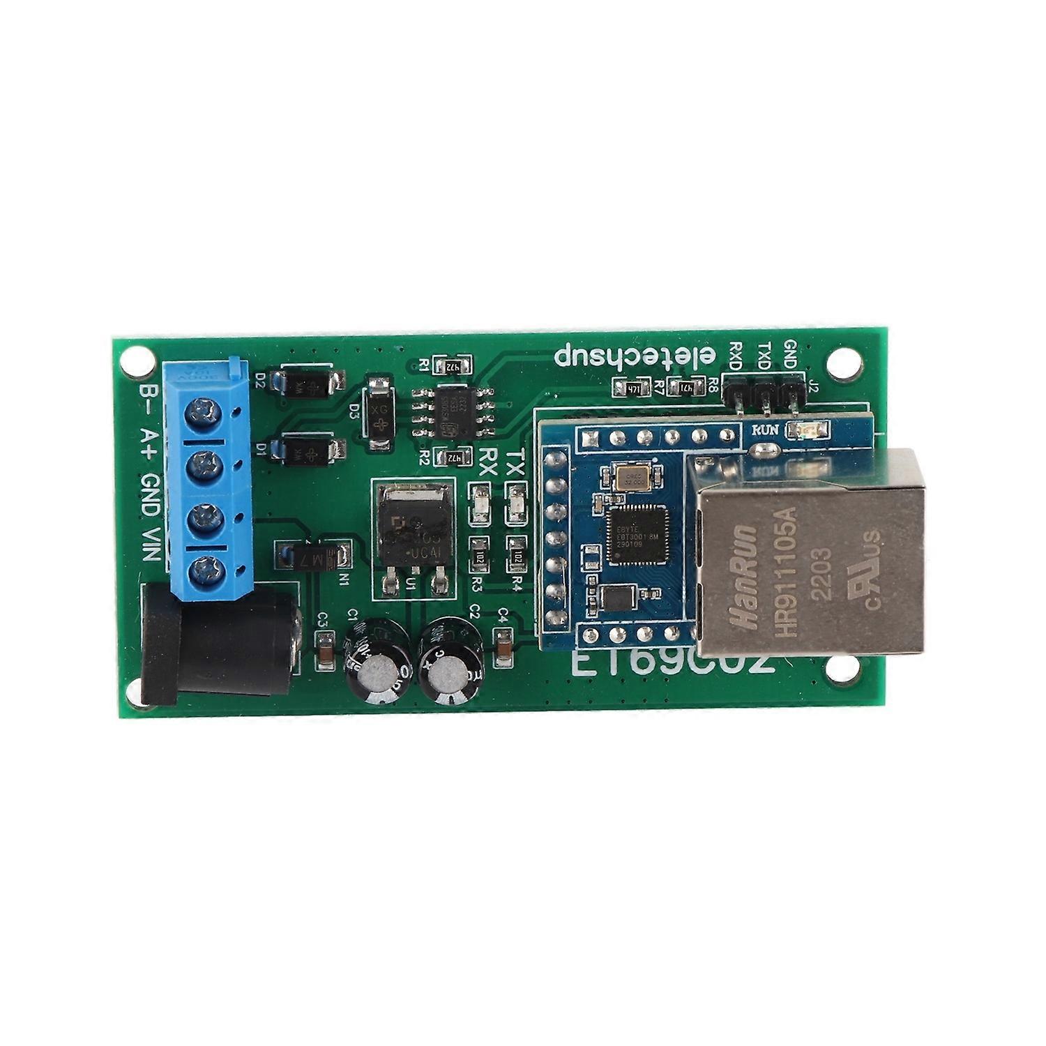 Ethernet to RS485 Converter 9600BPS TVS Anti Surge Protection RS485 RTU TCP to Ethernet UDP TCP Modu