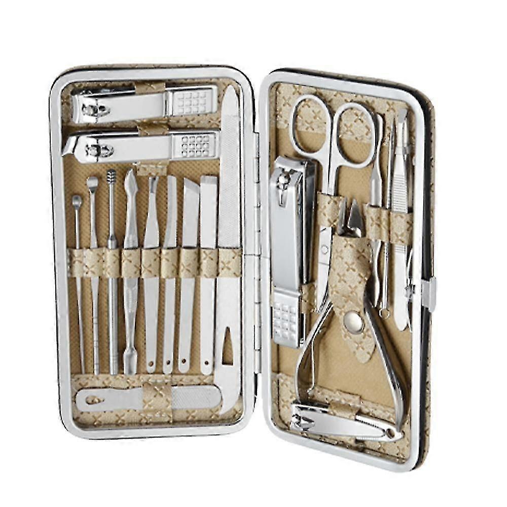 Pedicure Manicure Set, Professional Nail Clippers, File, And Scissors