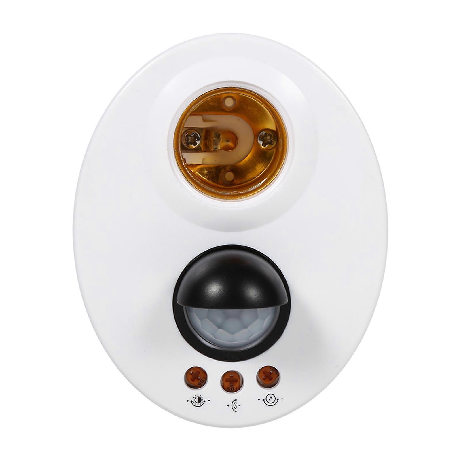E27  Human Body Induction Automatic IR Infrared Sensor Light Socket Base Lamp Holder