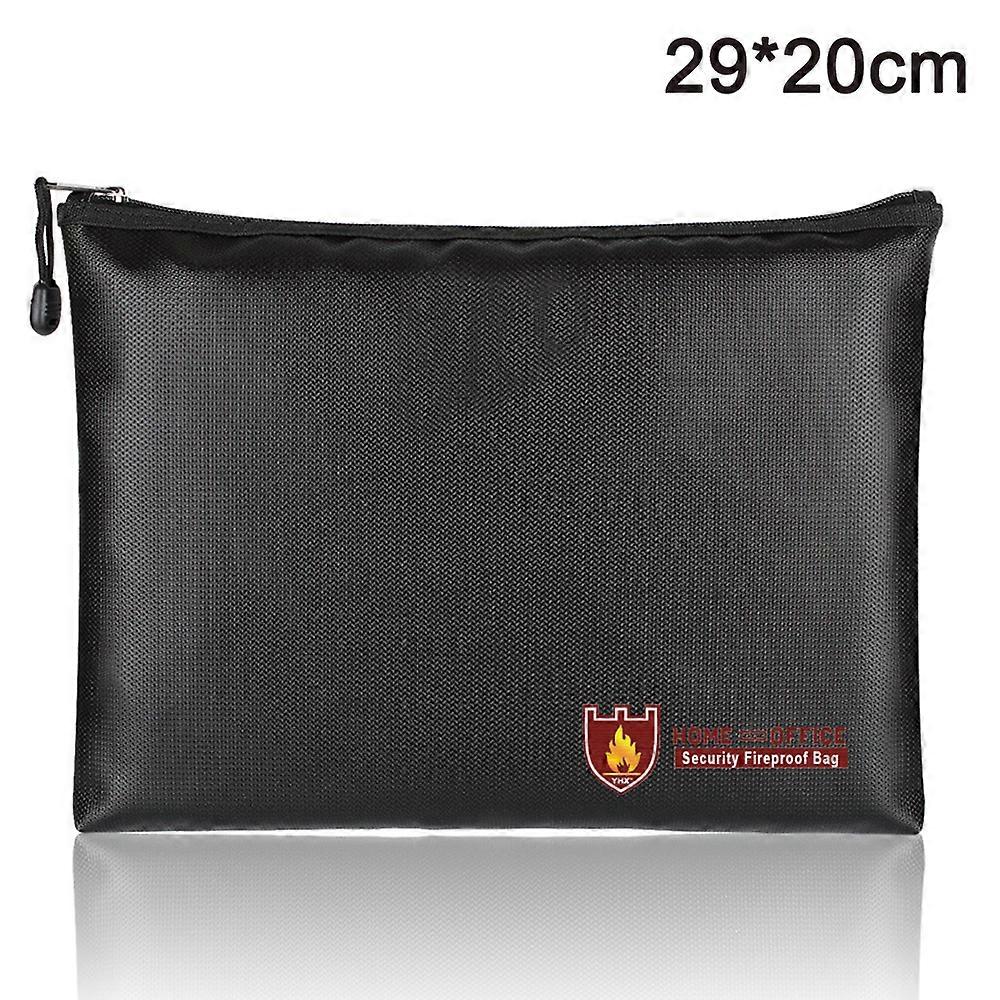 Fireproof and waterproof document bag-29x20cm black