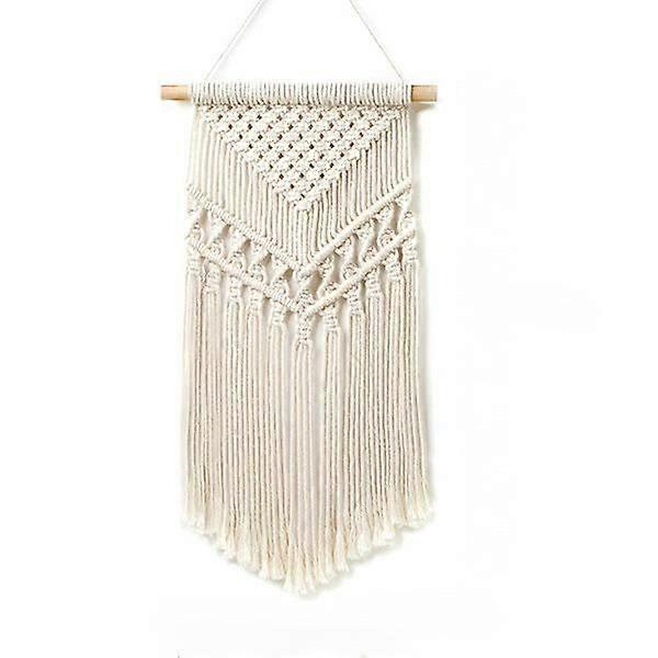 Bohemian diy man-made woven cotton rope tapestry tassel home wall hanging decoration small triangle double V wall decoration 1*1
