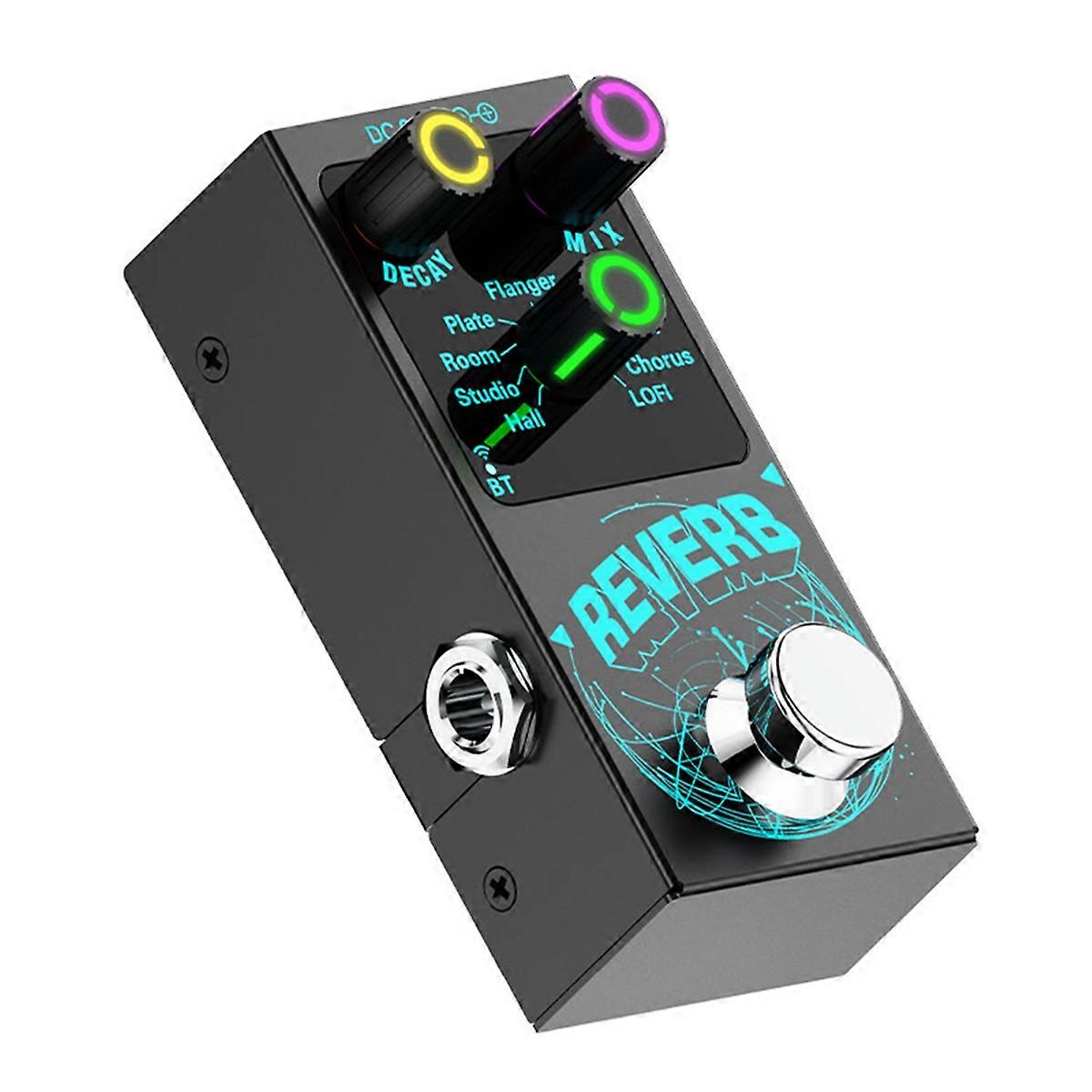 New Bluetooth 5.4 Effector Guitar Reverb Effector Single-Block Reverb Effector Reverb Colorful Visu