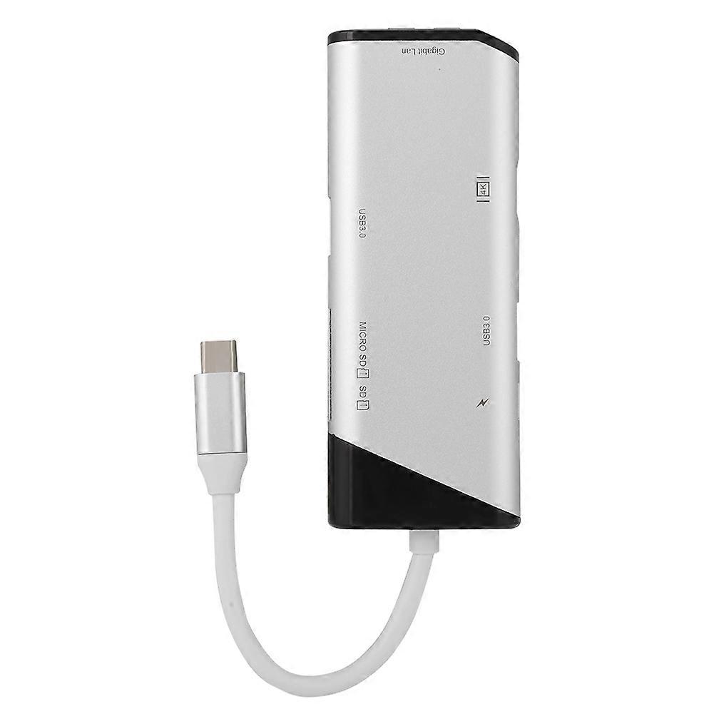 7-in-1 Type-C Smart Docking Station USB3.0 Type-C to HDMI/SD/TF Card Converter Hub