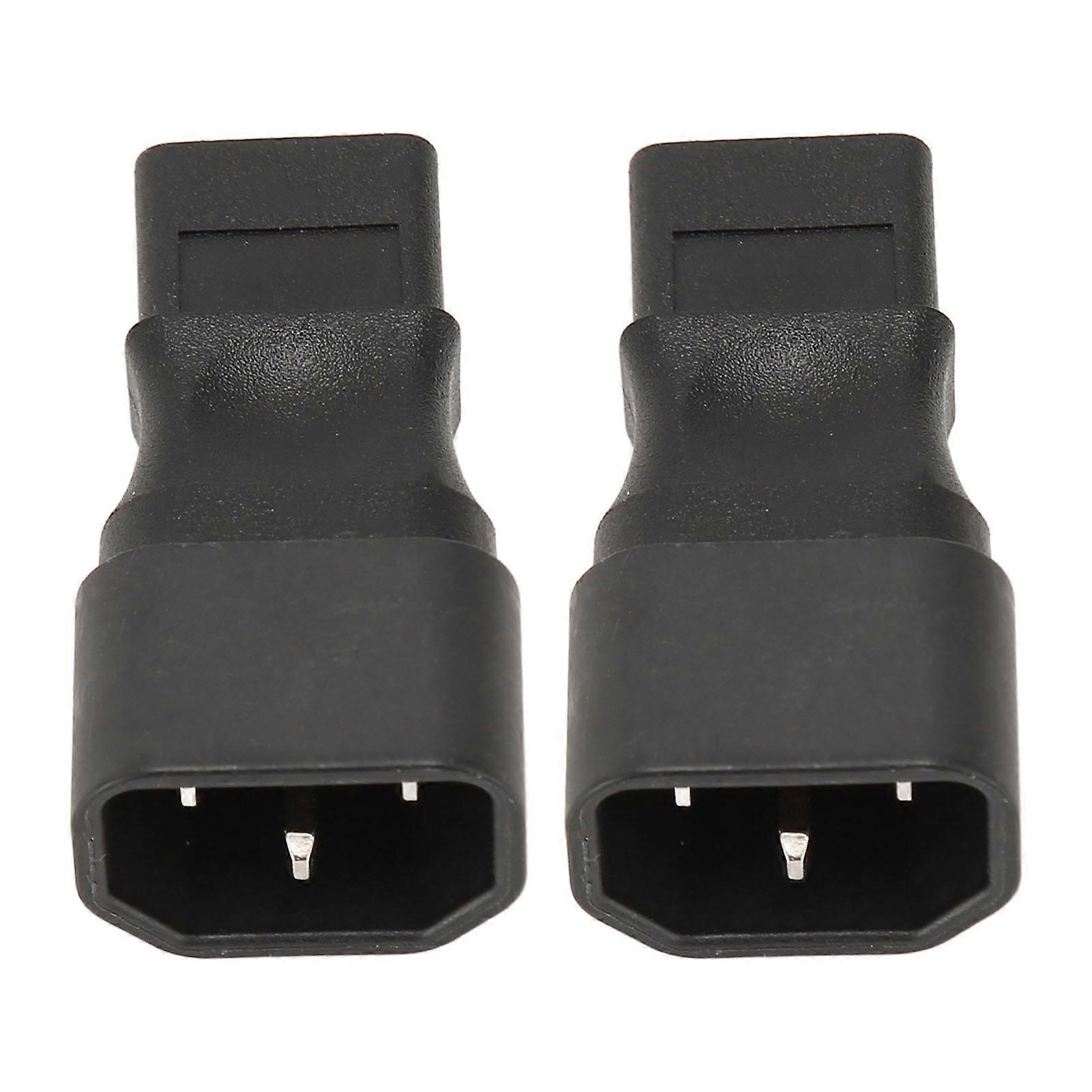IEC320 C14 to C9 Power Adapter Male to Female 6A 250V Power Socket Adapter for PDU Server UPS Socket 2pcs