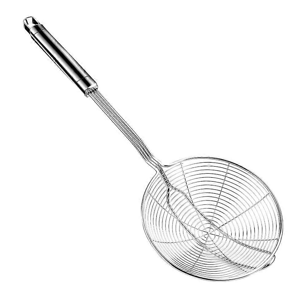 5.4-Inch Steel Spider Strainer Skimmer with 15.4-Inch Long Handle for Deep Frying and Cooking Tools