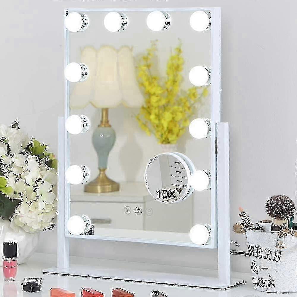 Hollywood Mirror 12 Led Bulbs Hollywood Mirror, 3 Color Lighting Modes (bulbs Only)