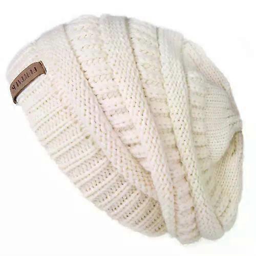 Furtalk Slouchy Beanie Winter Hat For Women Knitted Warm Fleece Lining Hat For Female Skullies Beanies Red Yellow Black Grey Cap