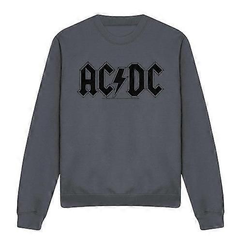 AC/DC Unisex Adult Worn Logo Sweatshirt