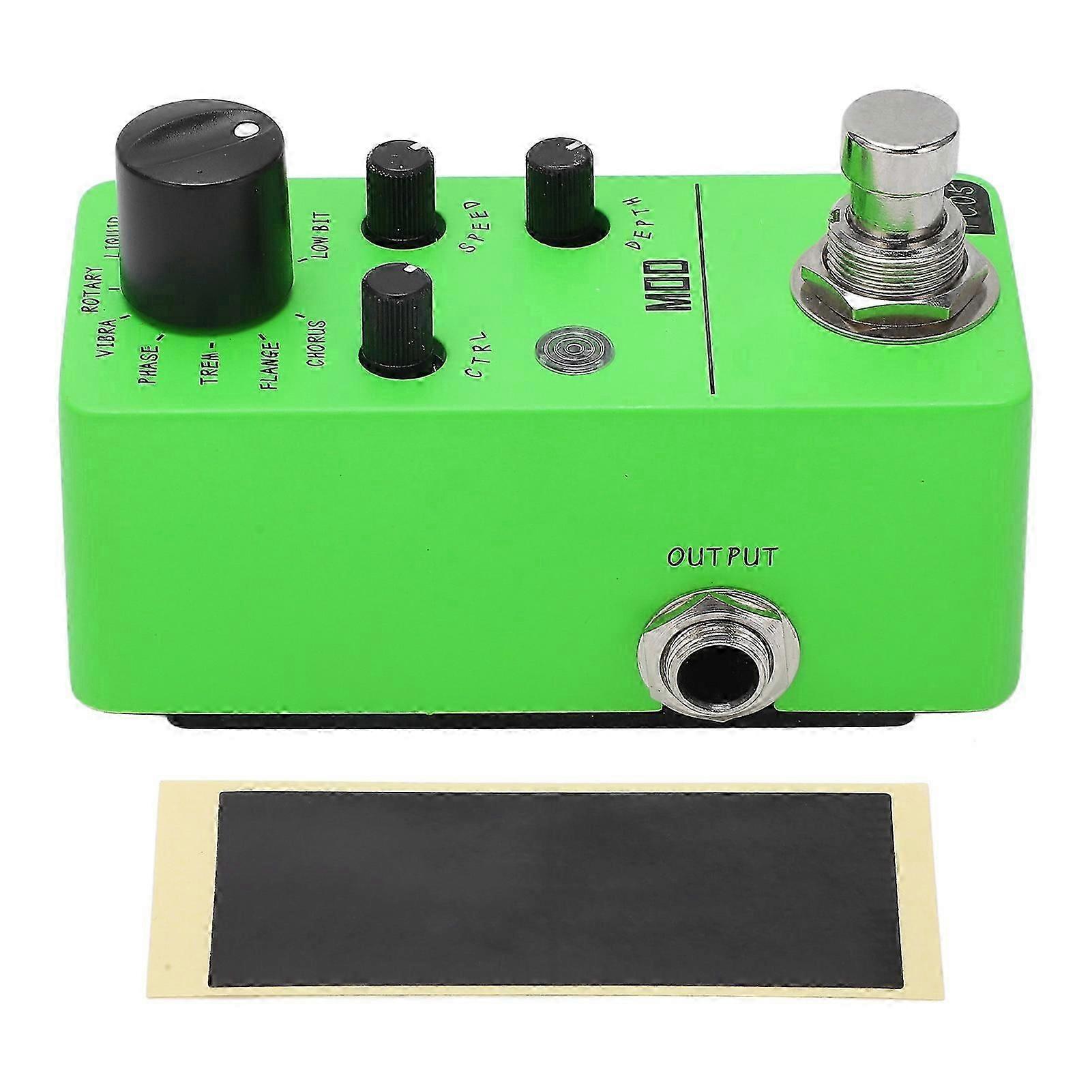Electric Guitar Effect Pedal 11 Types Classic Effects 1/4in Mono dio Interface Mini Modulation Pedal