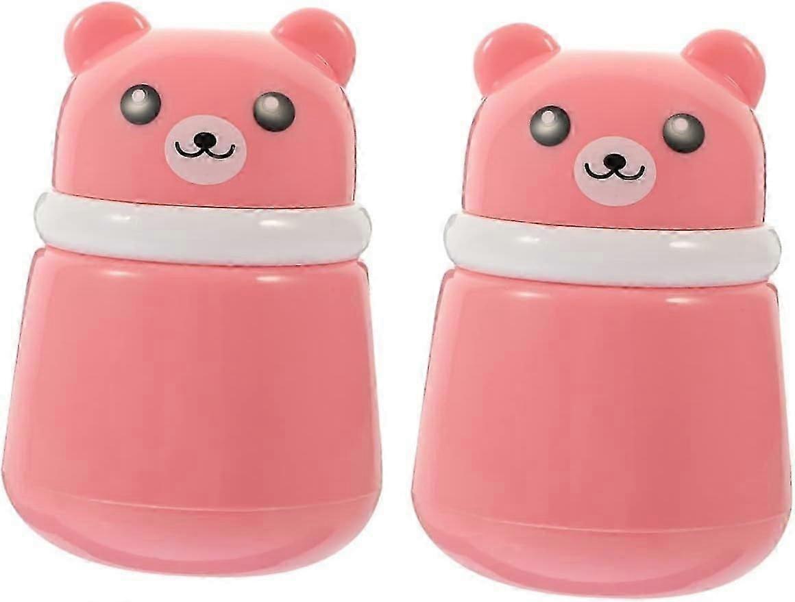 2pcs Powder Puff Box Make up Holder Powder Container Setting Powder Puff Powders Travel Talcum Powder Dispenser