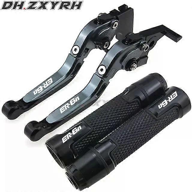 CNC Motorcycle Brakes Clutch Levers Handbar End Grips compatible for KAWASAKI NINJA ER6N ER 6N ER-6N 2006 2007 2008 DDRR