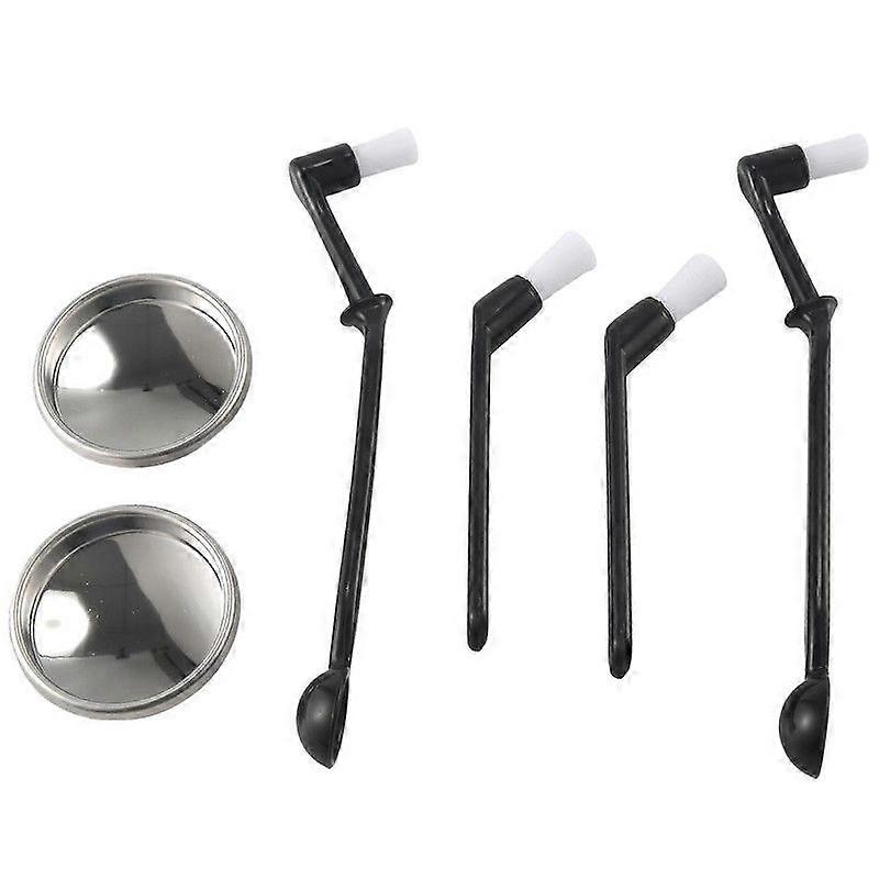 Coffee Machine Cleaning Set,Coffee Machine Brush Back Insert Metal Blind Filter 58 mmfor Espresso M