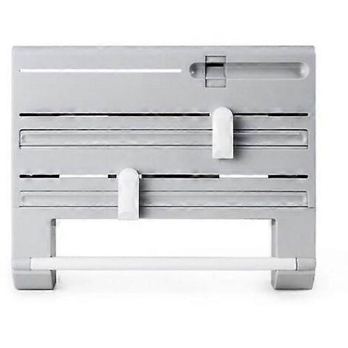 kitchen wall-mounted dispenser with 6 storage spaces, storage support with sharp blades, ABS dispenser