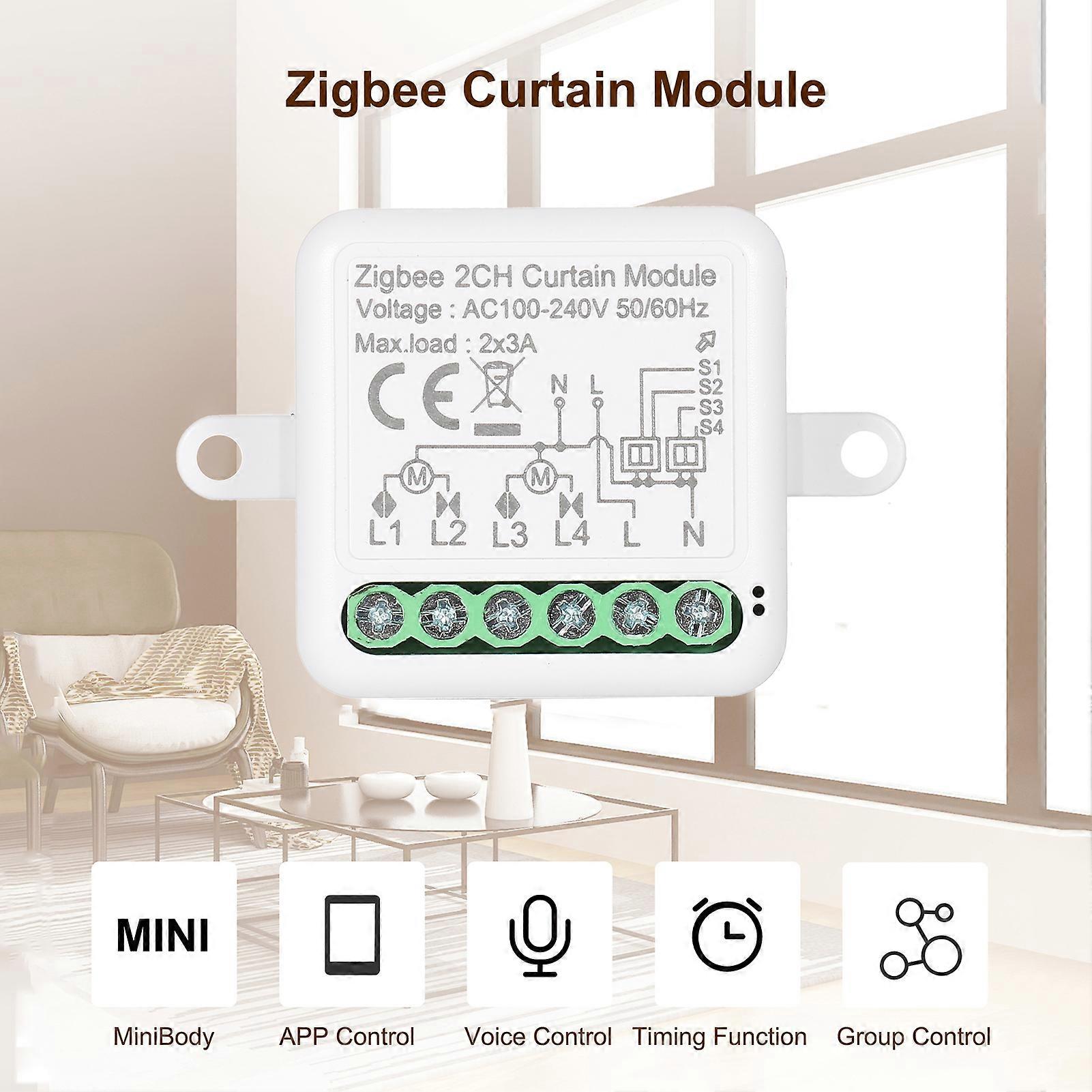 Zigbee 3.0 Mini Smart Relay WiFi Switch 1-Wege-DIY-Smart-Lichtschalter-Modul Smart Life App Kompatibel mit Alexa und Home