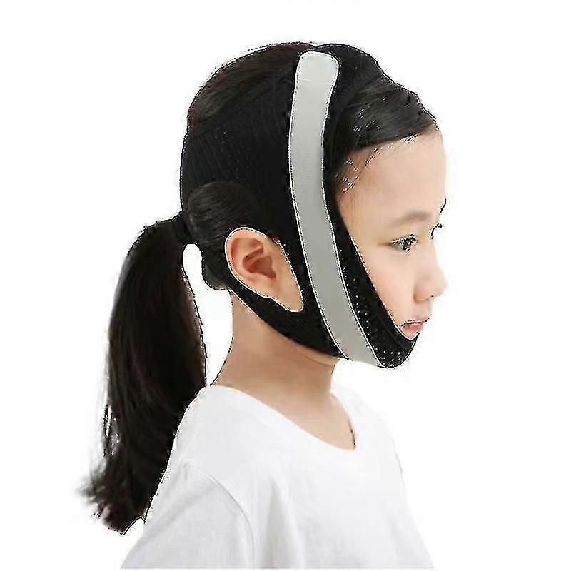 "Παιδικός ύπνος Anti-open Mouth V-face Bandage Mouth Breathing Correction Belt (ροζ)"-Yvan