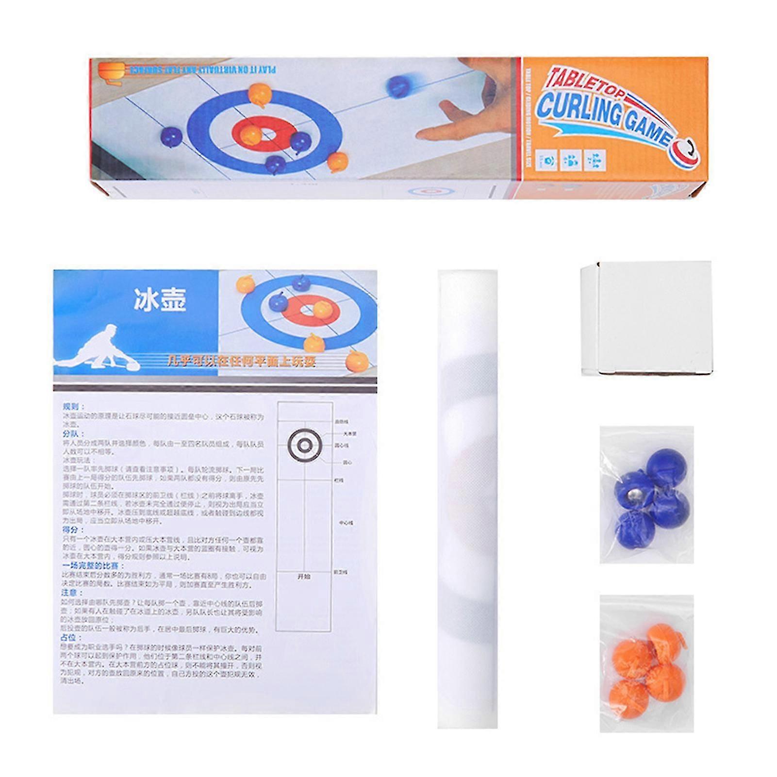 House Desktop Curling Game Hand-eye Coordination Desktop Beads Toy for Party