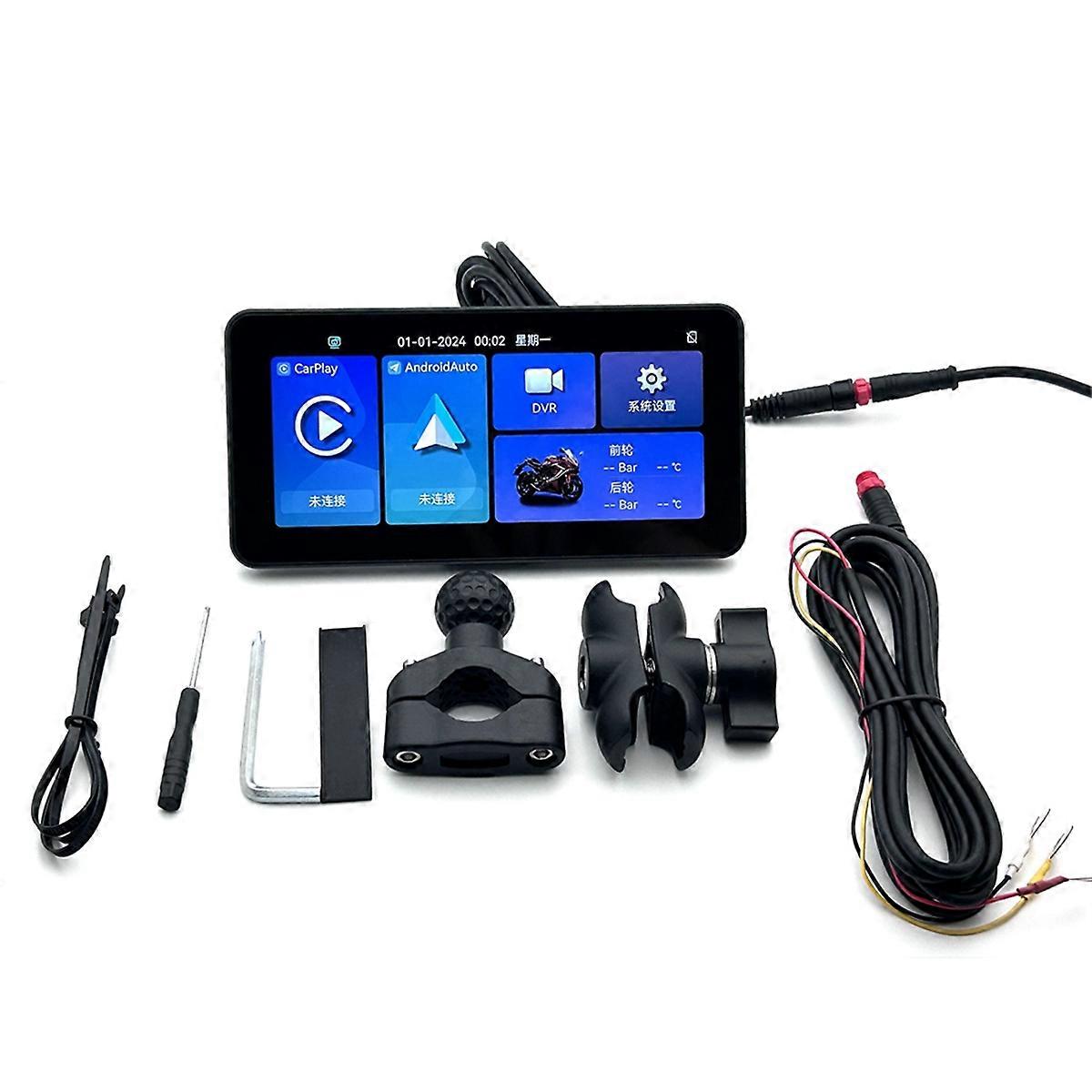 6.25Inch Portable Mototorcycle Wireless for Carplay/for Android Auto GPS Navigator Touch Screen