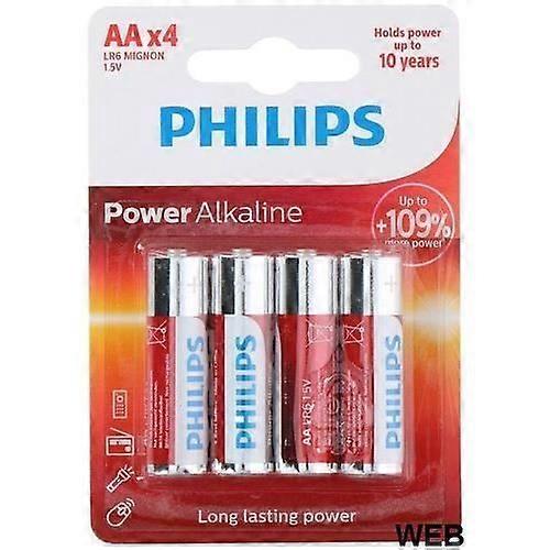 LR6/AA-batterier Förpackning med 4 stycken Philips