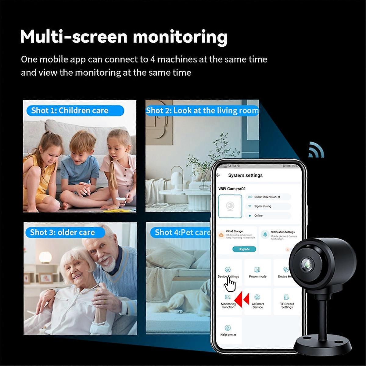 C1 1080P HD WIFI Mini Camera Built-in Battery IP Remote Monitoring Camcorder IR Night Vision Baby C