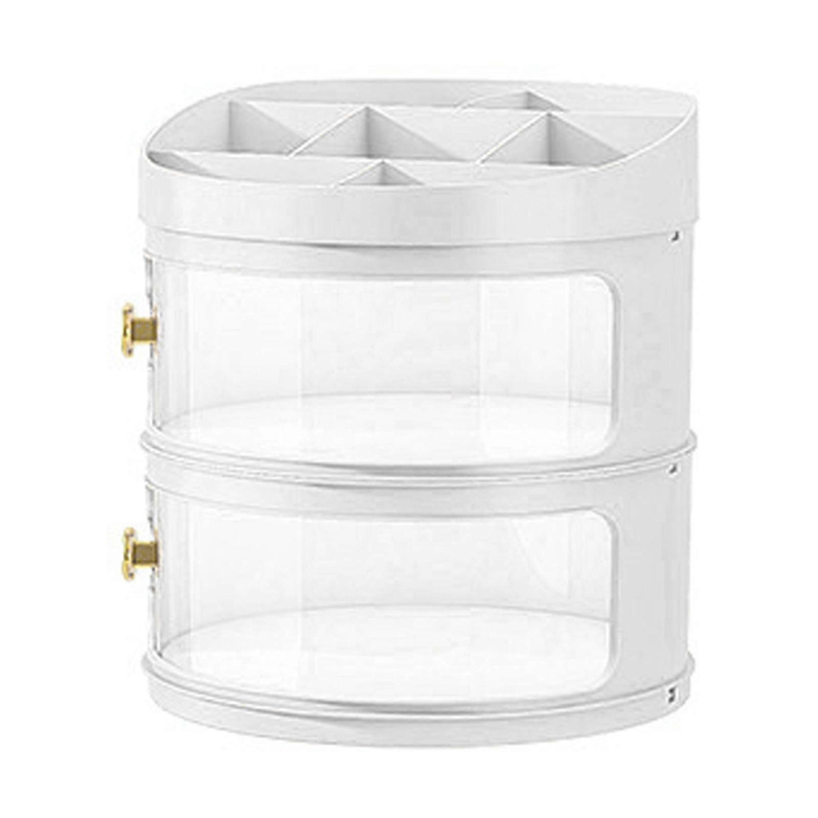 Versatile Use Transparent Display Case, Simple Nordic Style with Space Efficient for Home Office (Clear)