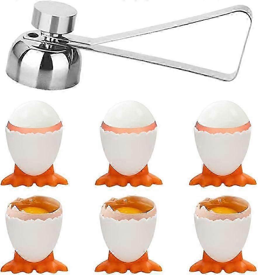 Funny Egg Cup Set - 6 Pieces Egg Stand for Baking Breakfast Dessert