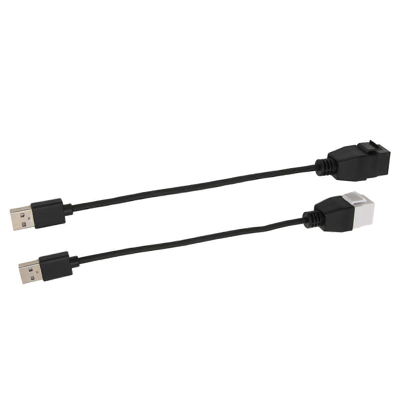 2Pcs USB A to Type C Connector 5Gbps SuperSpeed Support Hot Plugging Small Portable USB2.0 Female Cable for PC