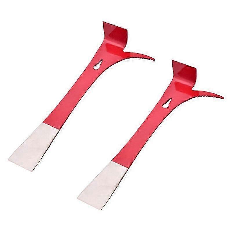 3 in 1 Stainless Steel Bee Hive Tool with J Hook,2 Pcs Bee Hive Scraper for Bee Hive Box Scraper Kn