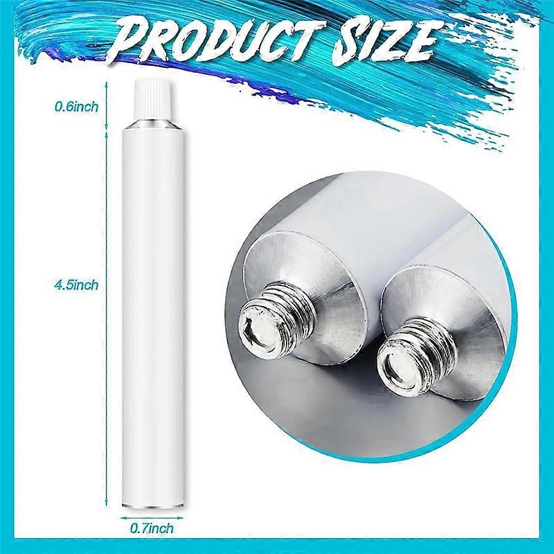 48 Pcs Empty Paint Tubes 20Ml Paint Tubes for Making Paint and Store