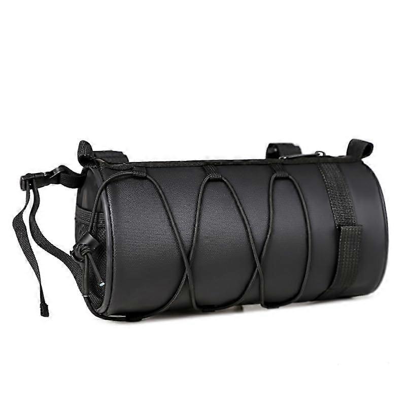 Small Water-Resistant Bicycle Handlebar Bag for Mountain Bikes, Lightweight, Durable, Easy Access, Black Color