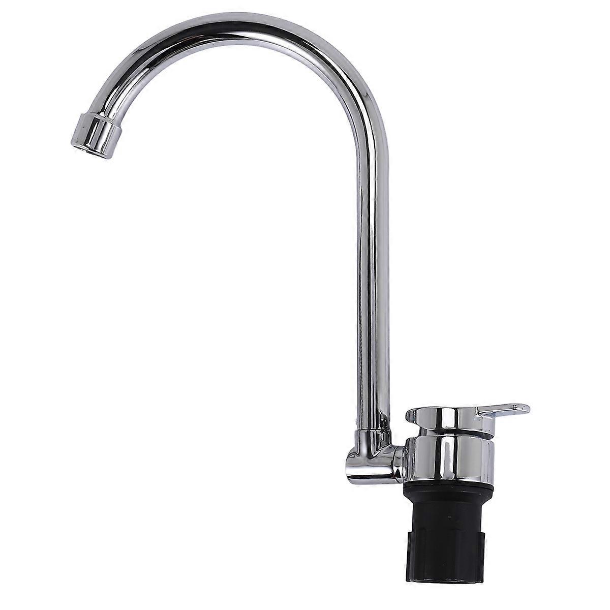 Foldable RV Faucet 360 Degree Rotation 9/16 Inlet Thread Single Handle Cold & Hot Water Mixer Copper