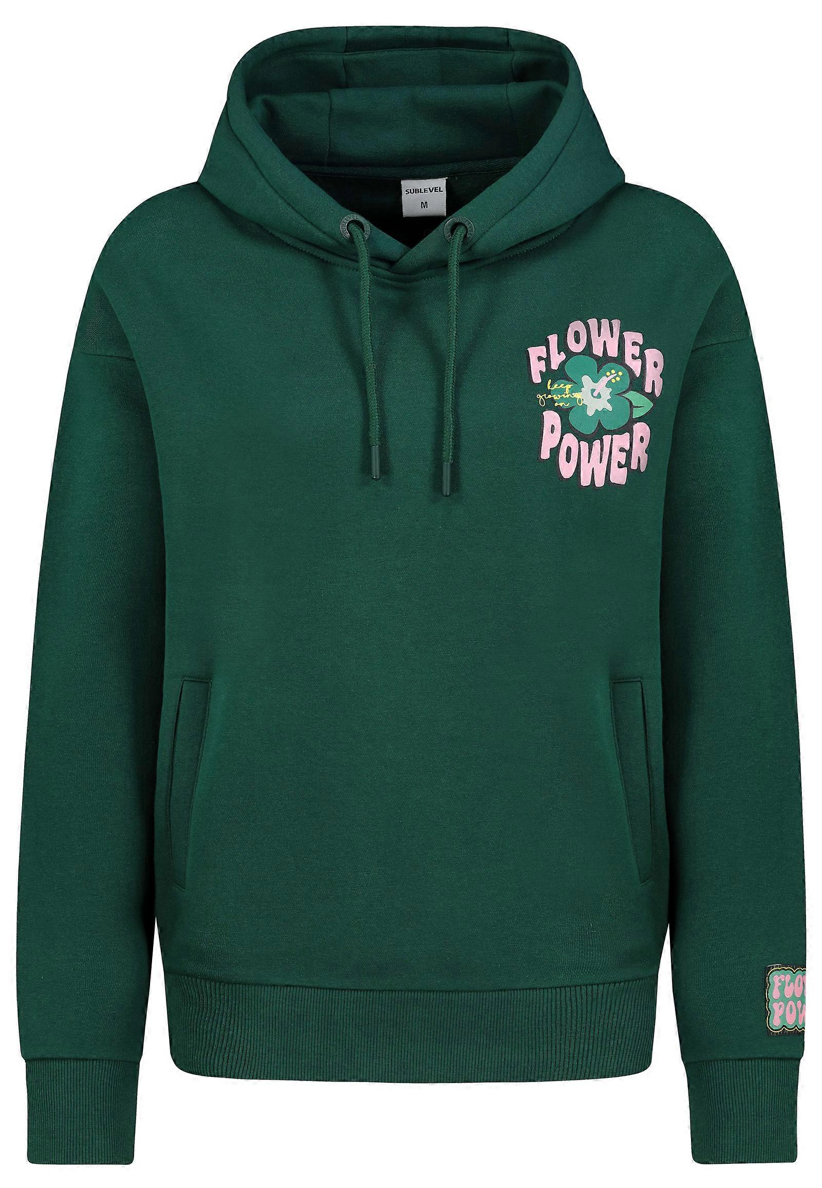 SUBLEVEL Hanorac pentru femei cu șnur Hanorac Pulover Răspândește-ți dragostea