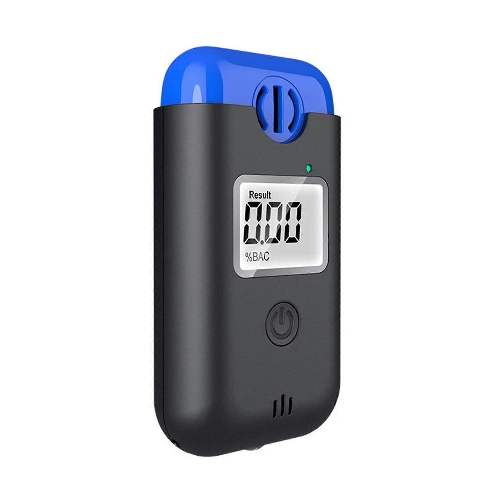 Highly Accurate & Portable Alcohol Breathalyzer Reliable High Alcohol Content Tester Easy-to-Use Breathalyzer for Driver  blue