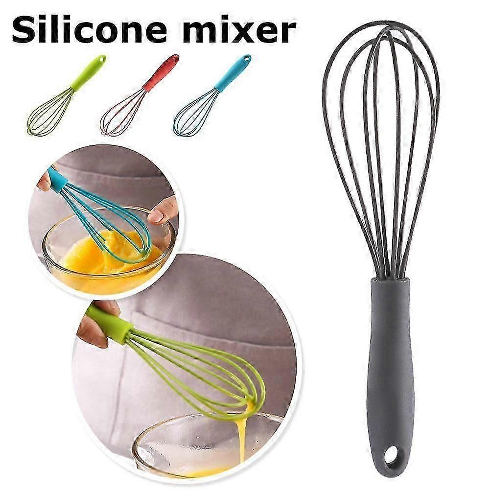 Mini Silicone Whisk Set Egg Beater for Whisking Beating Stirring Cooking Baking