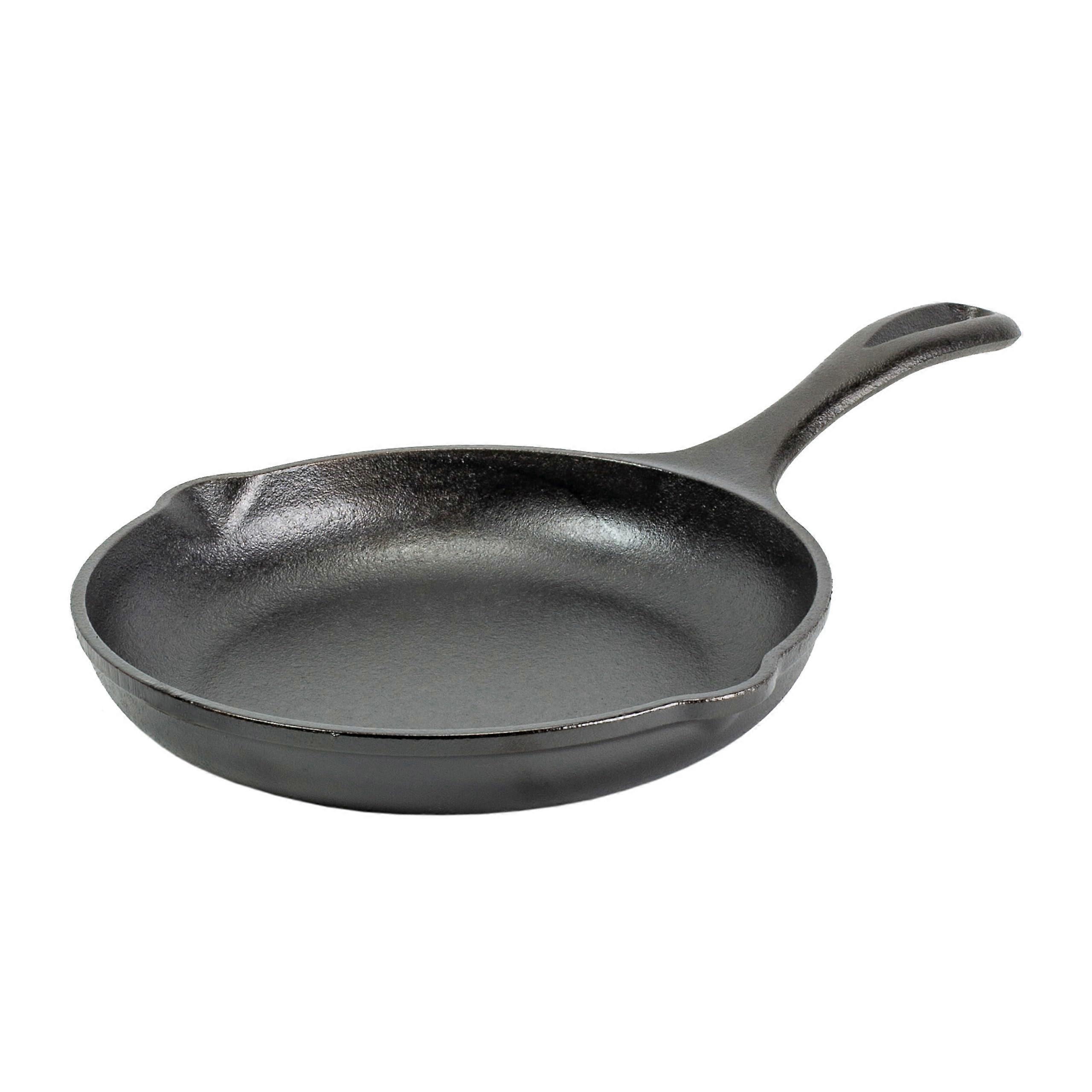 8" Cast Iron Skillet with Ergonomic Handles - Superior Heat Retention Cookware for Perfect Searing - Chef Collection