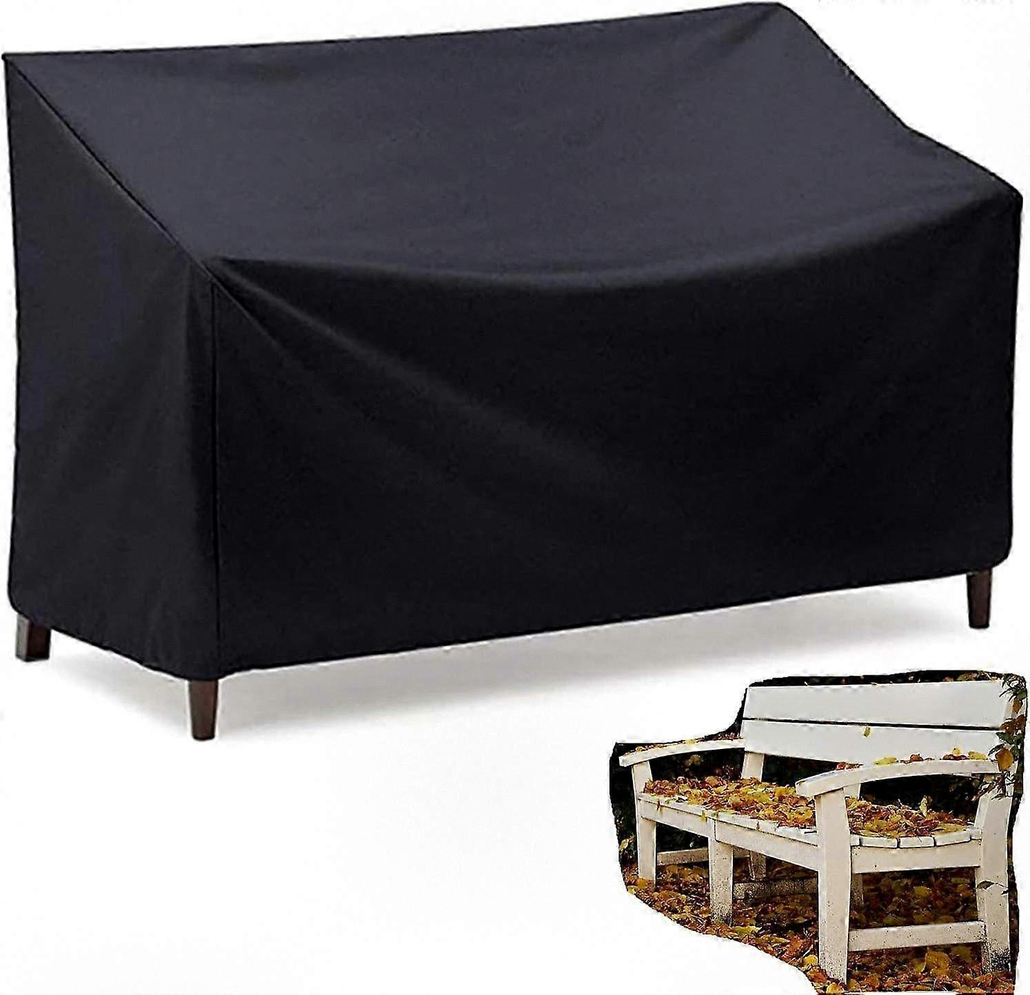 Waterproof Outdoor Bench Cover, Durable Garden Seat Protector for 2-3 Person Bench