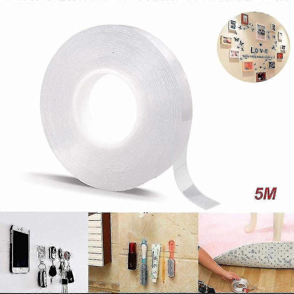 Διαφανής ταινία χαλιών γέλης, νάνο κινητή washable επαναχρησιμοποιήσιμη (16.5ft/5m)