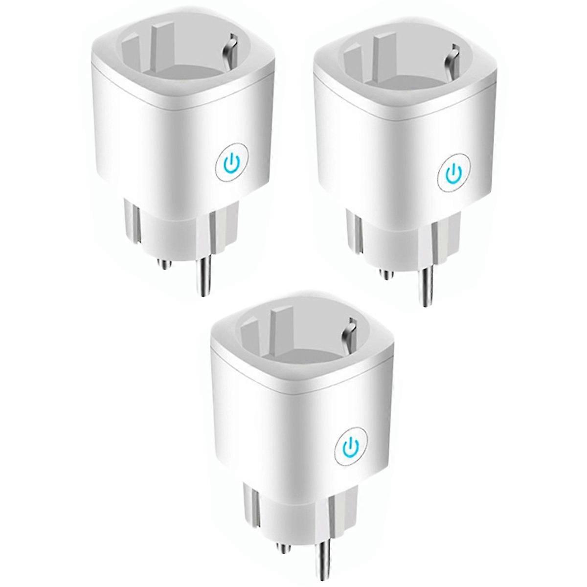 3pcs-smart socket-European standard 16A without power statistics