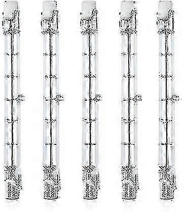 Dimmable R7s 118mm 300w Halogen Pencil Bulb Ac220-240v 5900lm J118 Linear Halogen Floodlight For Landscape Lighting, Security, Street Light (set Of 5