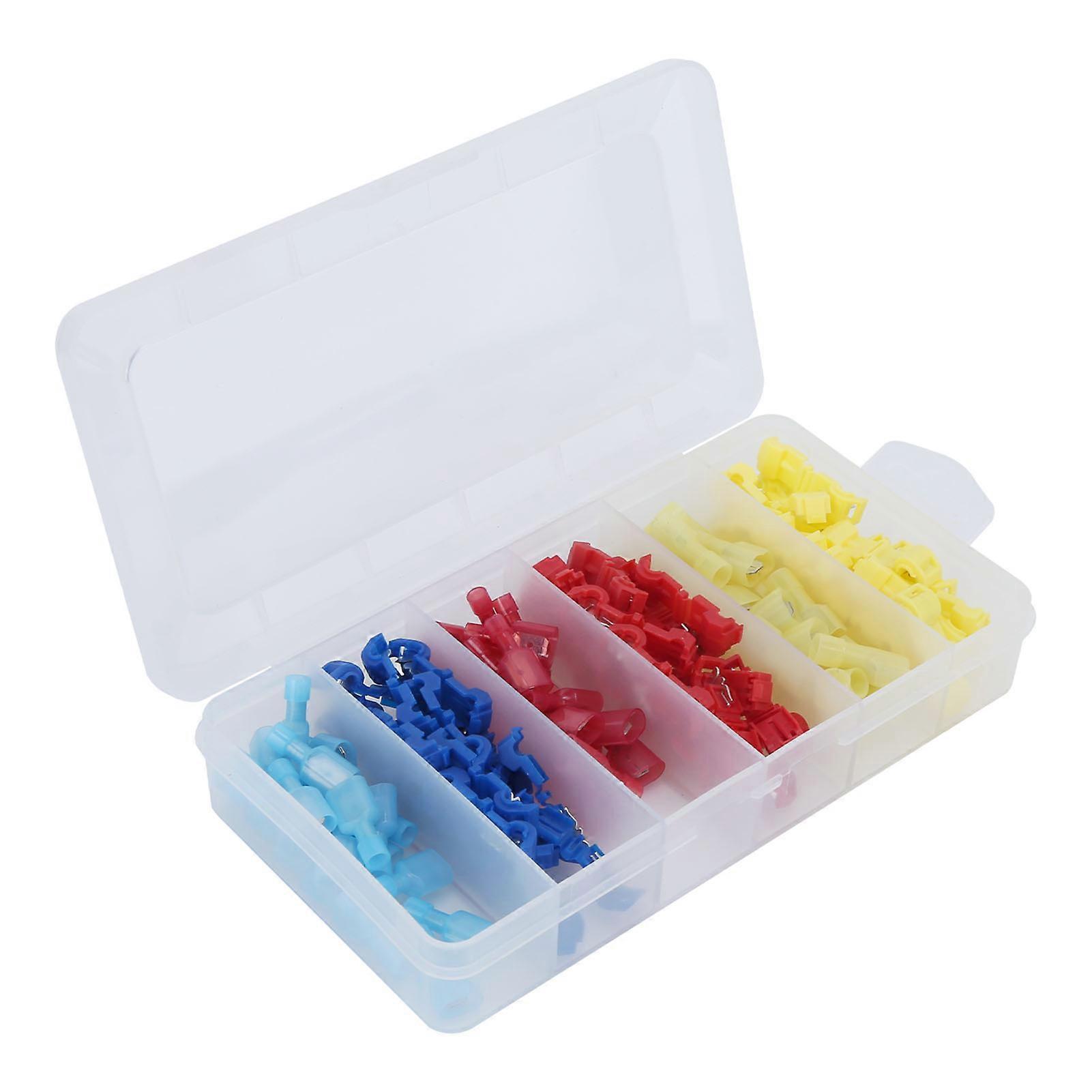 120pcs TTap Wire Connector SelfStripping Quick Disconnect Splice Electrical Terminal