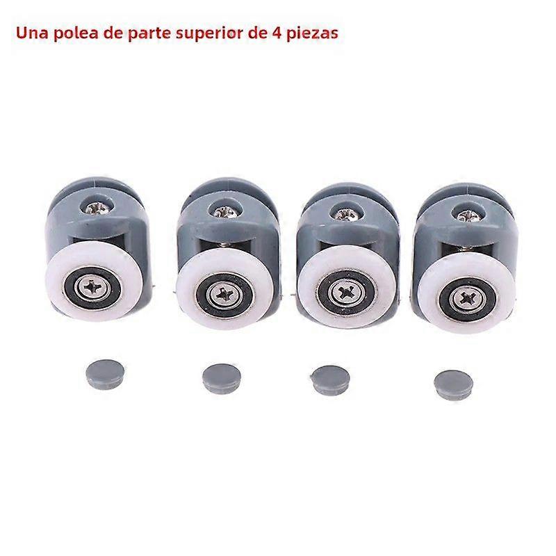 4pcs Shower Rails Shower Enclosures Rollers Runners Wheels Polished New Bathroom Accessories Plastic Material