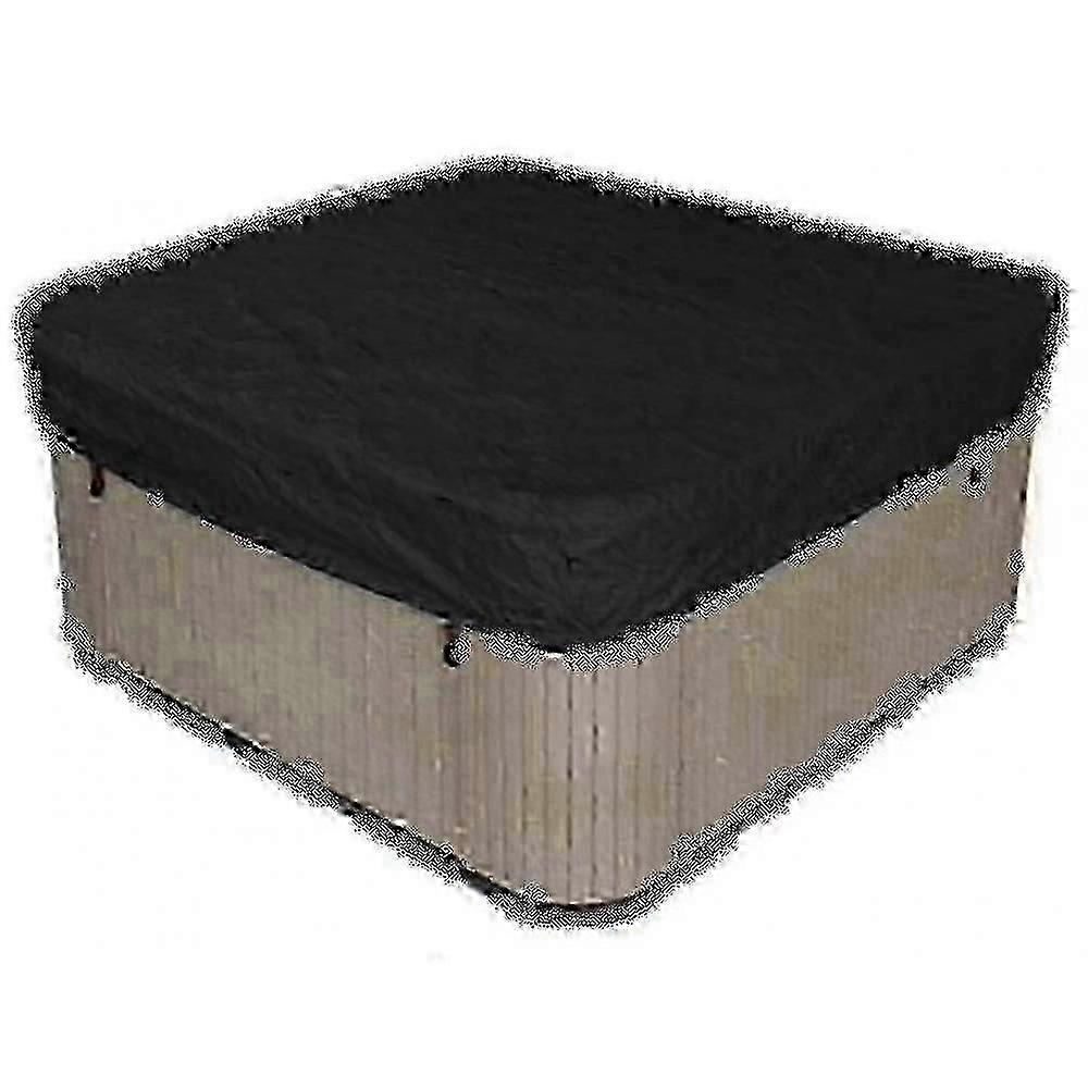 Couverture de spa carrée en polyester imperméable pour spas extérieurs