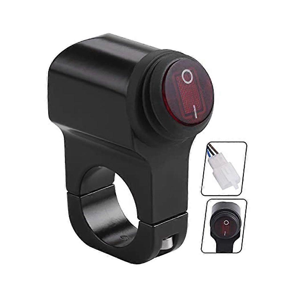 Motorbike Turn Signal Light Control Button Handlebar On/Off Switch Push Button