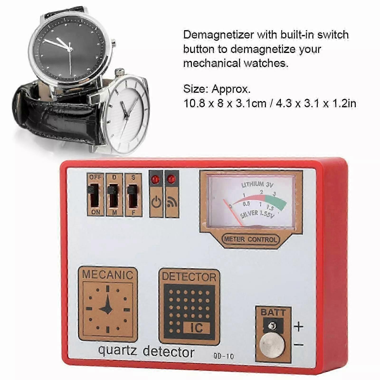 Mini Quartz Mechanical Watch Repair Tool & Demagnetizer Watchmaker Tester - FFY