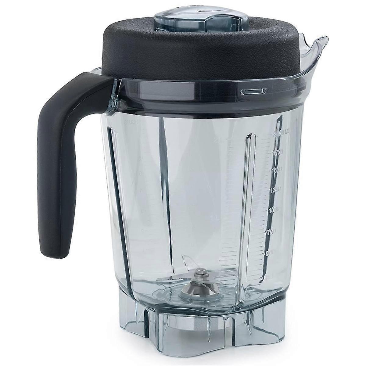 64 Oz Replacement Container Pitcher Jar with Lid and Blade for Blenders (Low-Profile)