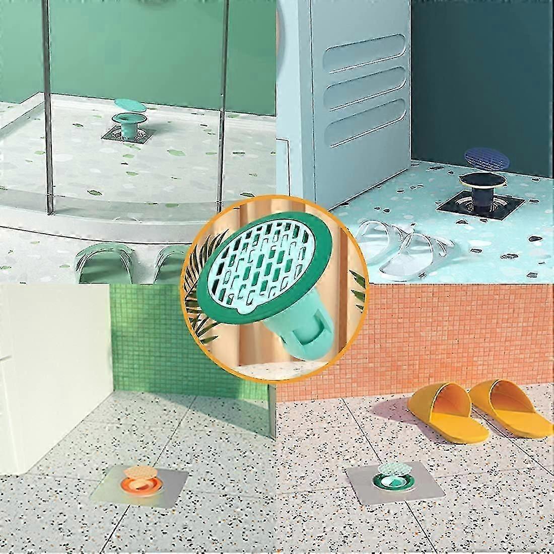 4 Conectores à prova de olfato para drenagem do piso do chuveiro, drenagem do chão do chuveiro à prova de cheiro de borracha, banheiro