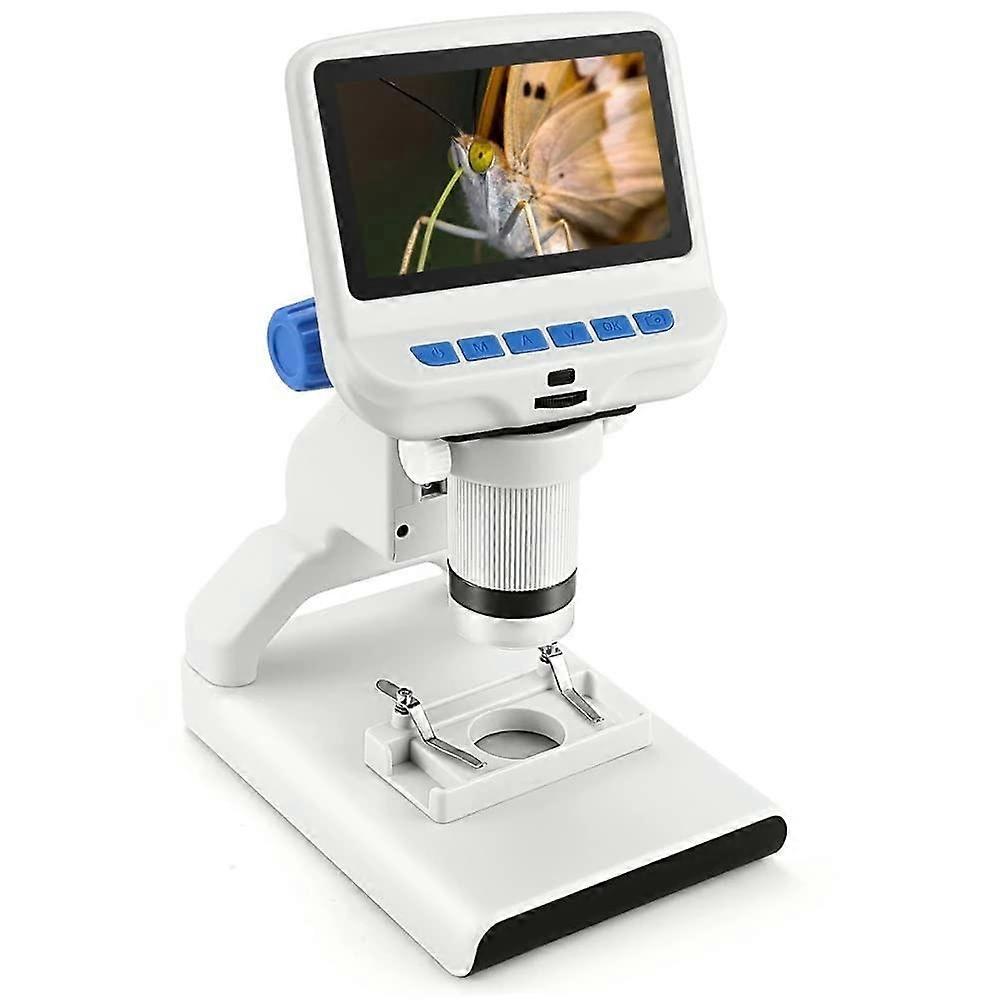 4.3' Digital Microscope 220X Magnification, 720P 30FPS Video Microscope, with Adjustable LED Lights