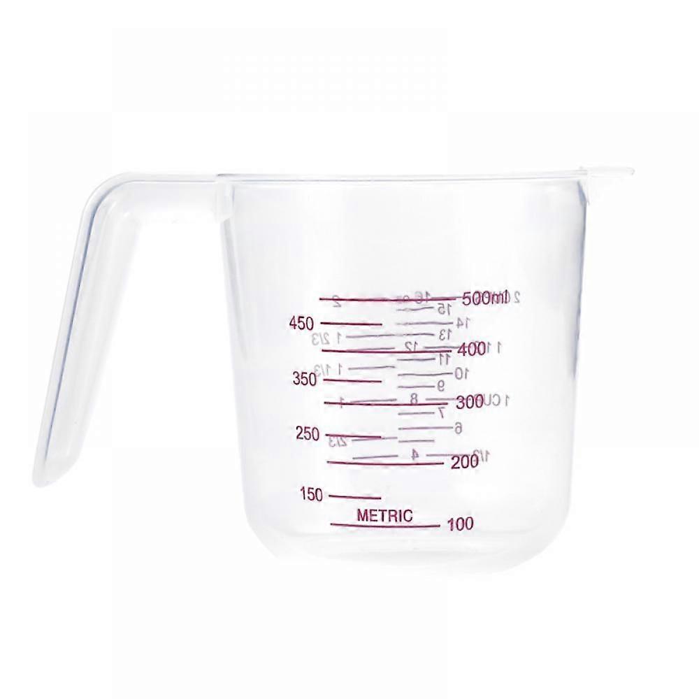 Kitchen Dedicated 500ml Measuring Cup, Baking And Cooking Measuring Cup, Oz/cup Multi Scale Precision Pp Plastic Measuring Cup